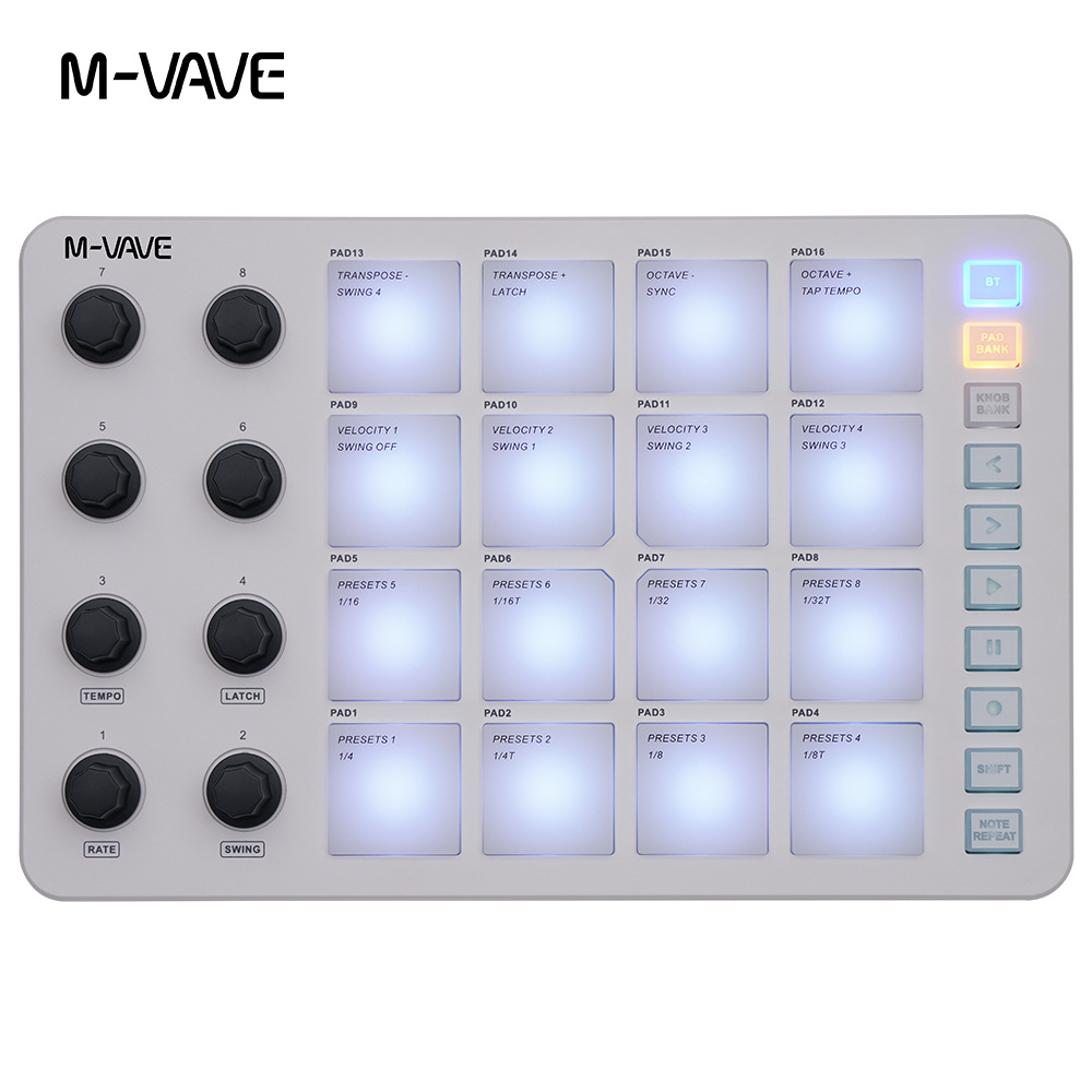 M-Vave Smc-Pad Kablosuz Midi P - Midi Controller Pad incelemesi ve fiyatı