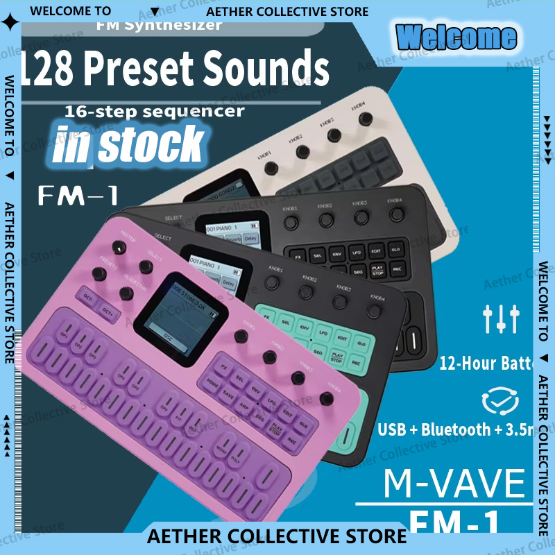M-Vave Fm-1 Taşınabilir FM Syn - Midi Controller Pad incelemesi ve fiyatı