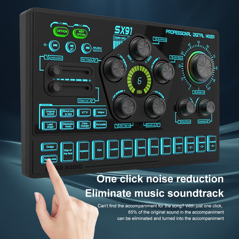 SX91 48V Ses Mikseri, Ses deği - Audio Music Dj incelemesi ve fiyatı