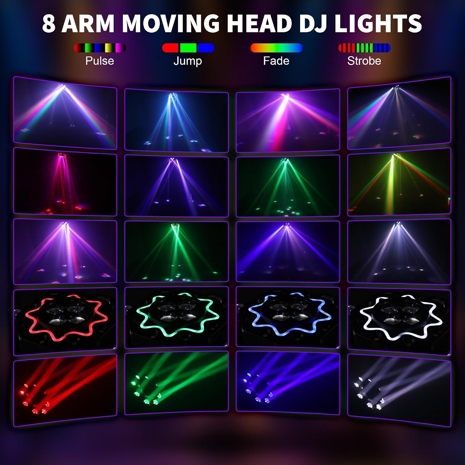 200W Disko Parti Işıkları 8 Ko - Audio Music Dj incelemesi ve fiyatı