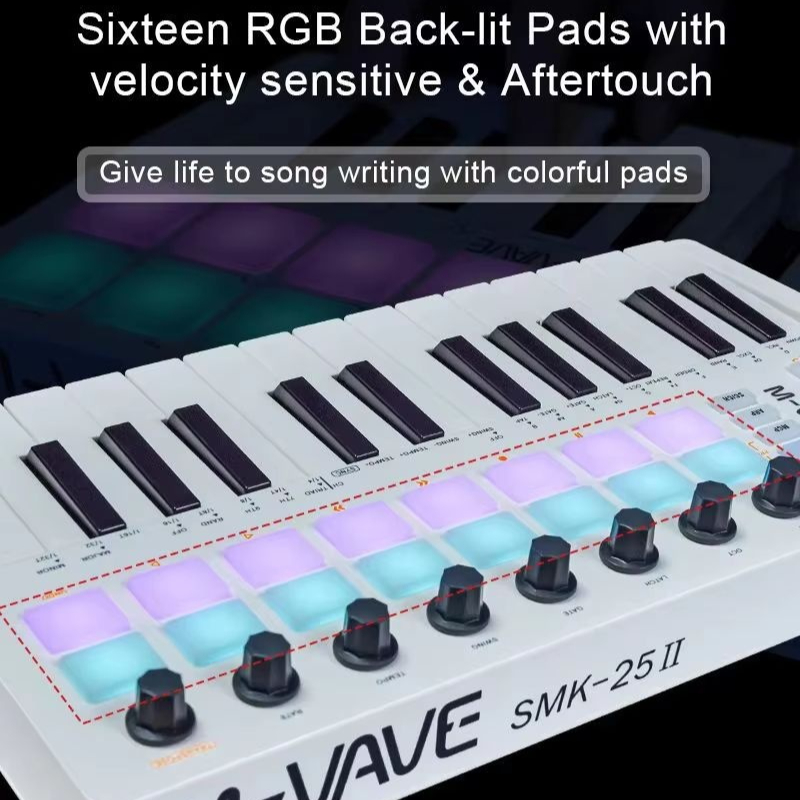 M-Vave Smk-25 Midi Klavye Kont - Midi Controller Pad incelemesi ve fiyatı